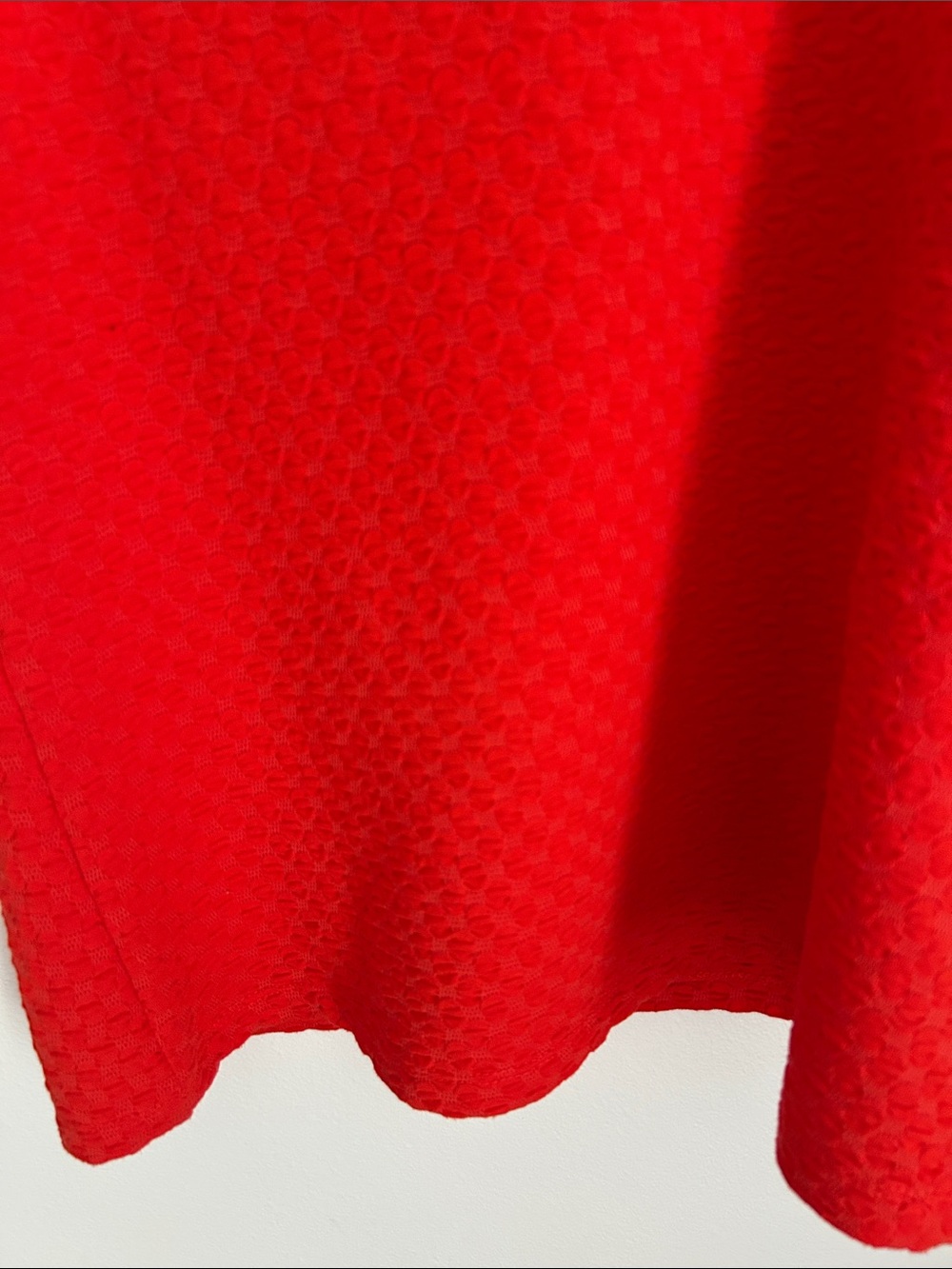 Anthropologie Maeve Bright Red Barbara Jacquard Knit Textured Crewneck Tank - Picture 8 of 11